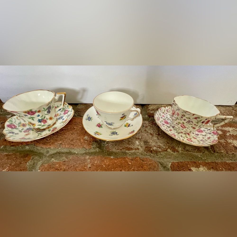 Three Beautiful Collectible Tea Cups